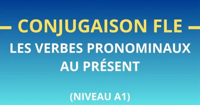 Cours de FLE : les verbes pronominaux au présent (A1)